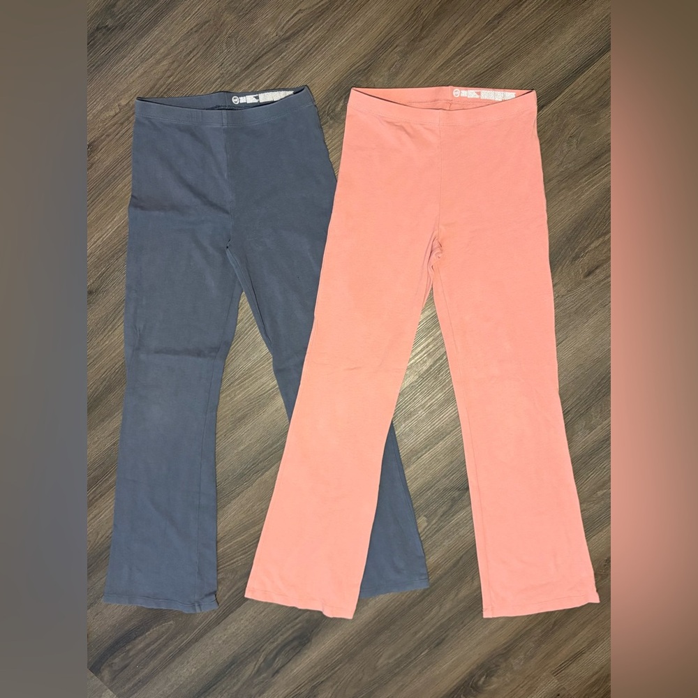 Wonder Nation Kids' Leggings in Dark Gray and Peach